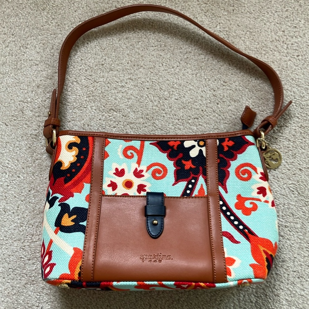Spartina 449 Waving Girl Dockside Zip Handbag